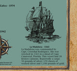 Shipwreck Map of Cape Canaveral Florida Area