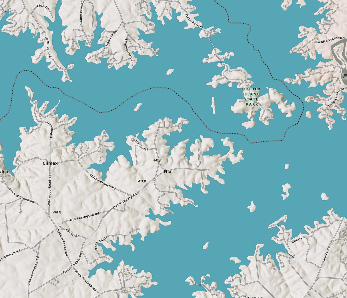 2025 Map of Lake Murray South Carolina