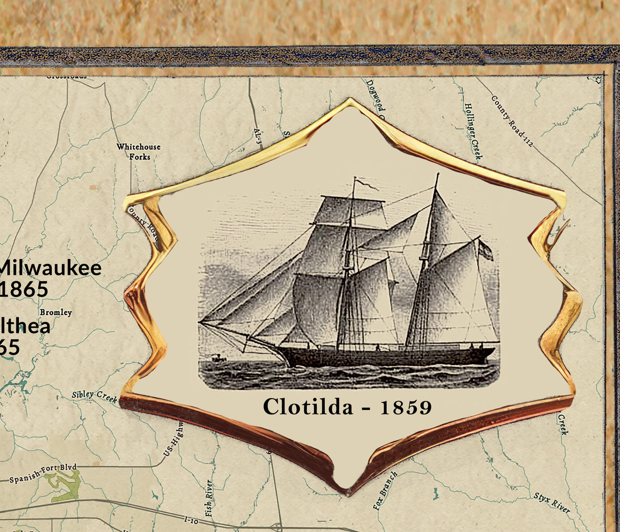 Shipwreck Map of Mobile Bay Alabama