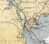 1934 Nautical Map of the Panama Canal