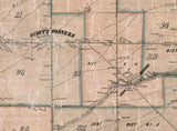 1858 Map of Ovid Seneca County New York