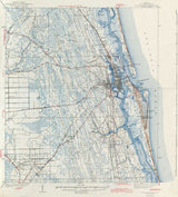 1937 Map of Saint Augustine Quadrangle Florida