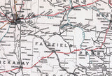 1898 Railroad Map of the State of Ohio
