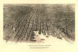 1912 Panoramic Map of Baltimore Maryland