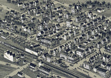 1894 Panoramic Map of Perkasie Bucks County Pennsylvania
