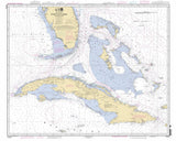 2012 Nautical Map of The Straits of Florida