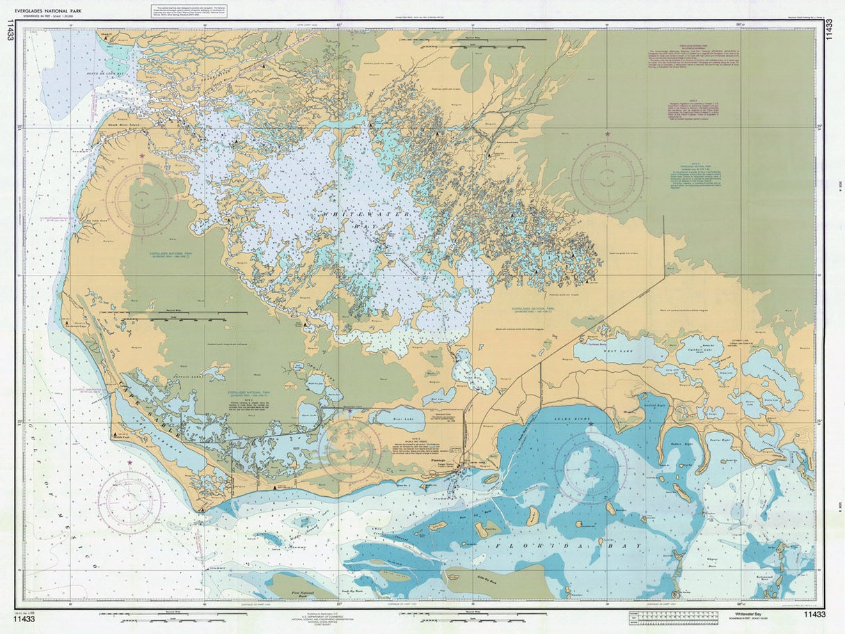 1998 Map of Everglades National Park Florida