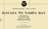 1996 Nautical Map of Tampa Bay Oil & Gas Leasing Areas