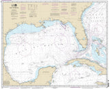 2013 Nautical Map of the Gulf of Mexico