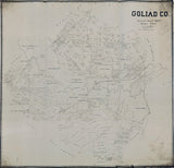 1896 Farm Line Map of Goliad County Texas