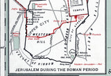 1912 Map of Palestine in the time of Jesus Jerusalem