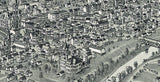 1898 Panoramic Map of Clarksburg West Virginia