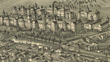 1900 Panoramic Map of Weston West Virginia