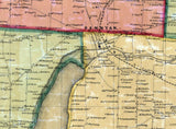 1855 Map of Yates County New York