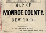 1887 Map of Monroe County New York with Farm Names