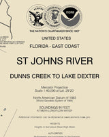 2013 Map of St Johns River & Lake George Florida