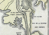 1863 LLoyds Map of the Mississippi River from Cairo to its Mouth