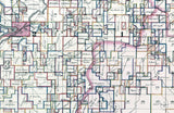 1874 Farm Line Map of Yazoo County Mississippi