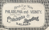 1870 Map of Philadelphia Pennsylvania & Reading Railroad