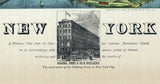 1879 Panoramic Map of New York City