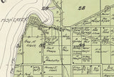1914 Map of Chambers Island Gibralter Township Door County Wisconsin