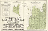 1914 Map of Chambers Island Gibralter Township Door County Wisconsin