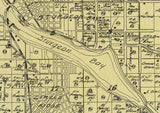 1914 Map of Sturgeon Bay Township Door County Wisconsin
