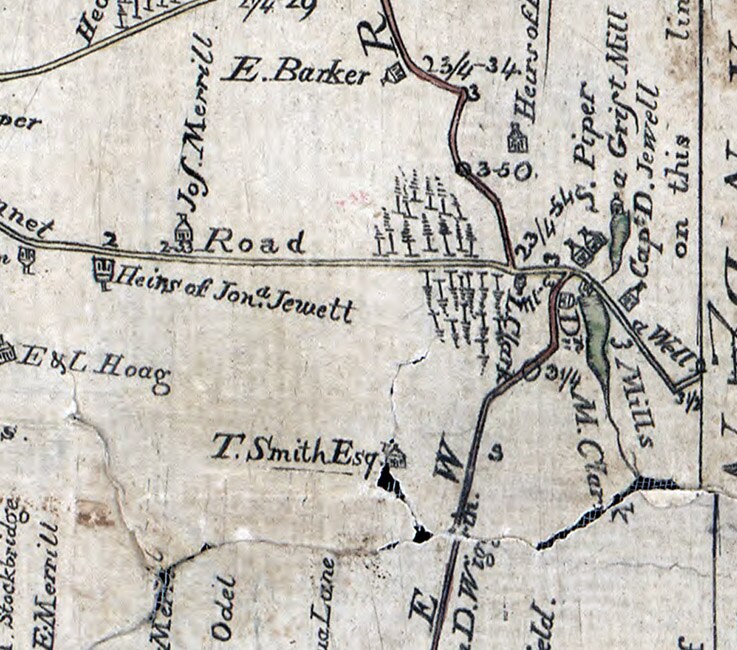 1793 Map of Stratham New Hampshire