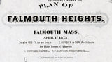 1873 Map of Falmouth Heights Falmouth Massachusetts