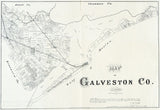 1879 Map of Galveston County Texas