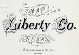 1879 Map of Liberty County Texas