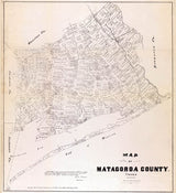 1879 Map of Matagorda County Texas
