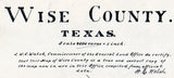 1879 Map of Wise County Texas