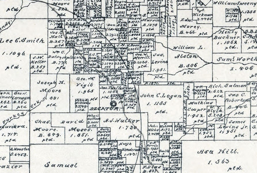 1879 Map of Wise County Texas