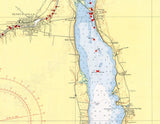 1956 Nautical Map of New York Finger Lakes