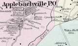 1891 Map of Haycock Township Bucks County Pennsylvania