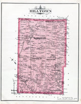1891 Map of Hilltown Township Bucks County Pennsylvania