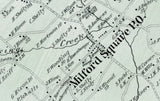 1891 Map of Milford Township Bucks County Pennsylvania