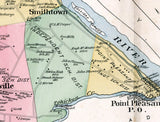 1891 Map of Tinicum Township Bucks County Pennsylvania