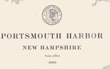 1866 Nautical Map of Portsmouth Harbor New Hampshire
