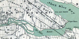 1902 Map of Gaspe Oil Fields Quebec Canada