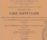 1903 Nautical Map of Lake Saint Clair