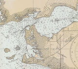 1930 Nautical Map of San Carlos Bay & Caloosahatchee River Florida