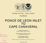 2011 Nautical Map of Ponce de Leon Inlet to Cape Canaveral Florida