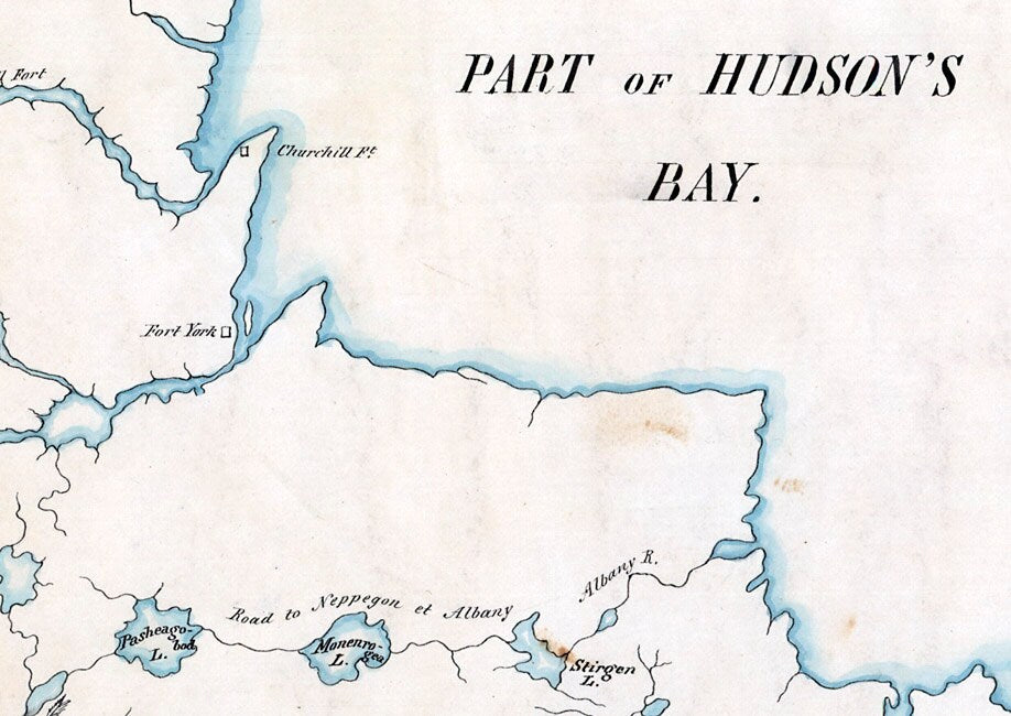 1785 Map of The Great Lakes and Hudson Bay