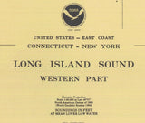 1996 Nautical Map of Long Island Sound Western Part New York