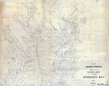 1845 Nautical Map of Buzzards Bay Massachusetts