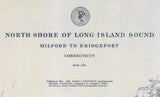 1898 Nautical Map North Shore of Long Island Sound NY