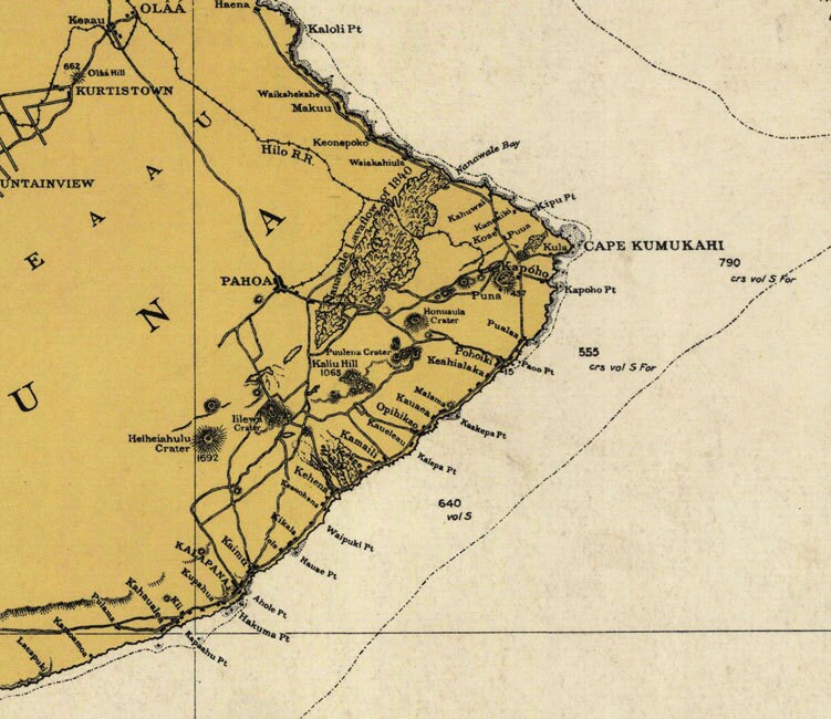 1917 Map of Hawaii