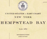 1934 Nautical Map of Hempstead Bay